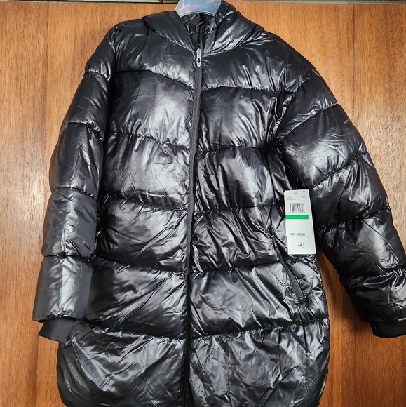 Ladies large Spyder black hooded puffy jacket nwt - Picture 1 of 5